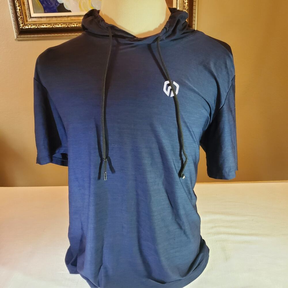 Neleus Men's Hoodie Shirt Blue 2XL